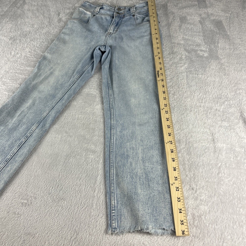 Abercrombie‎ and Fitch Women Size 24 00R Raw Hem Ultra High Rise Mom Jeans - Picture 2 of 10